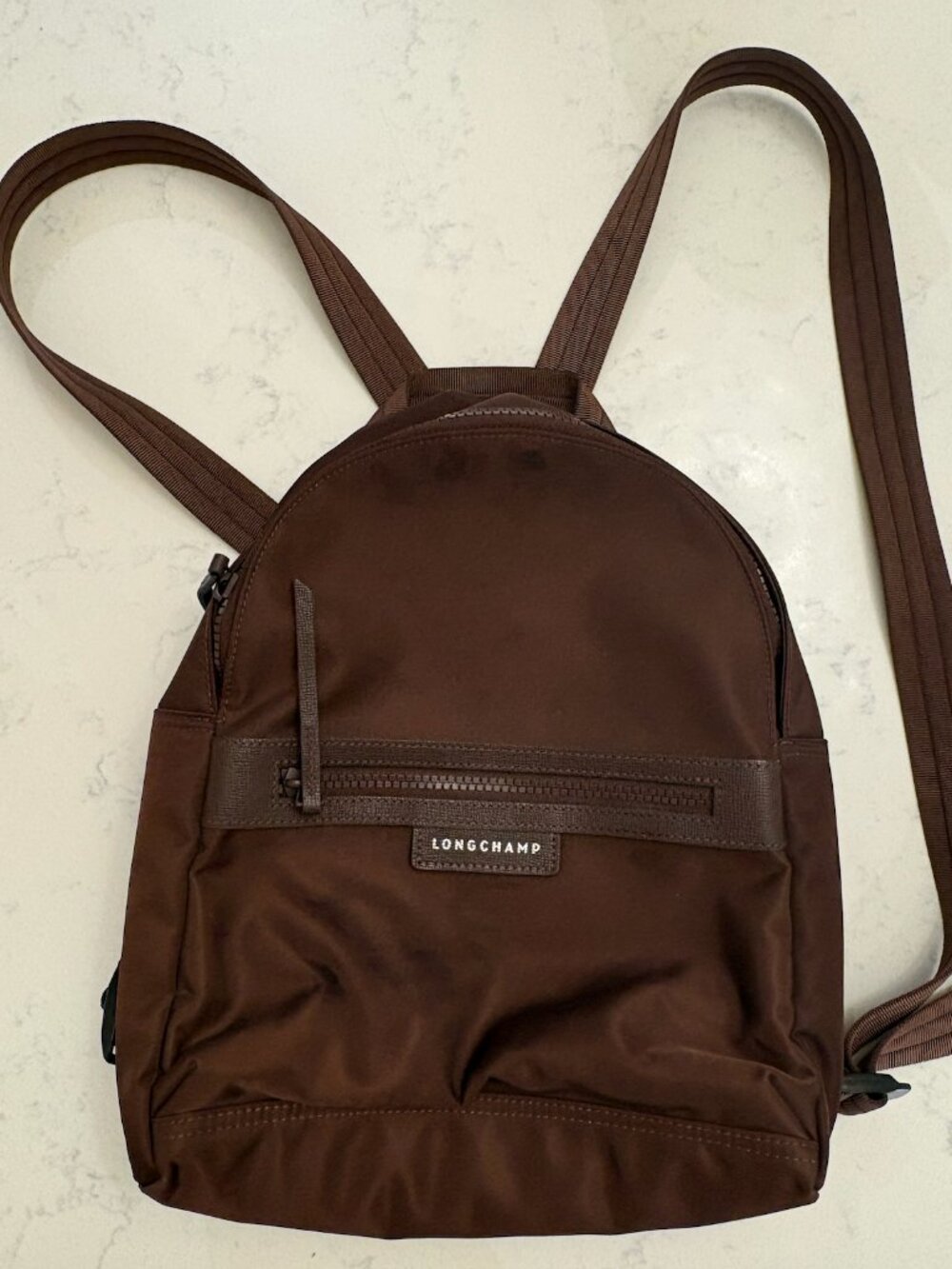 Longchamp Beautiful Brown Nylon Backpack Chocolate Never Used